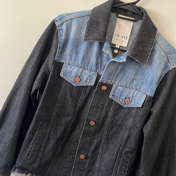 La Vie Rebecca Taylor Denim Patch Jacket - Picture 5 of 6
